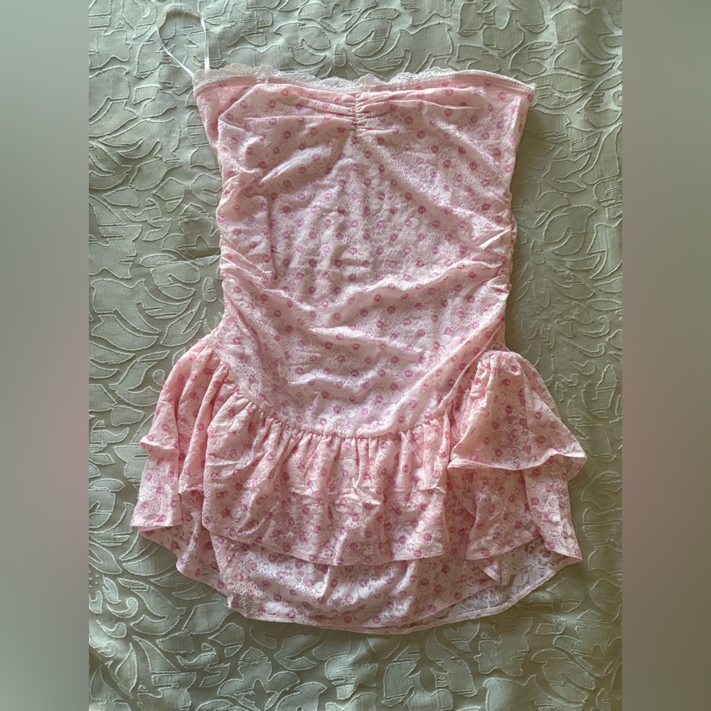 Love Shack Fancy Victoria's Secret Pink Floral Classy Dress